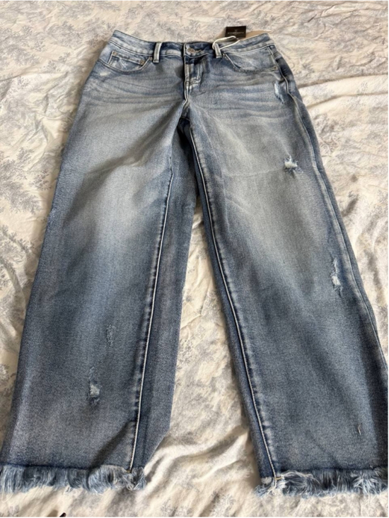 Flamingals Denim - Flamingals Straight Leg Crop Jeans for Women M